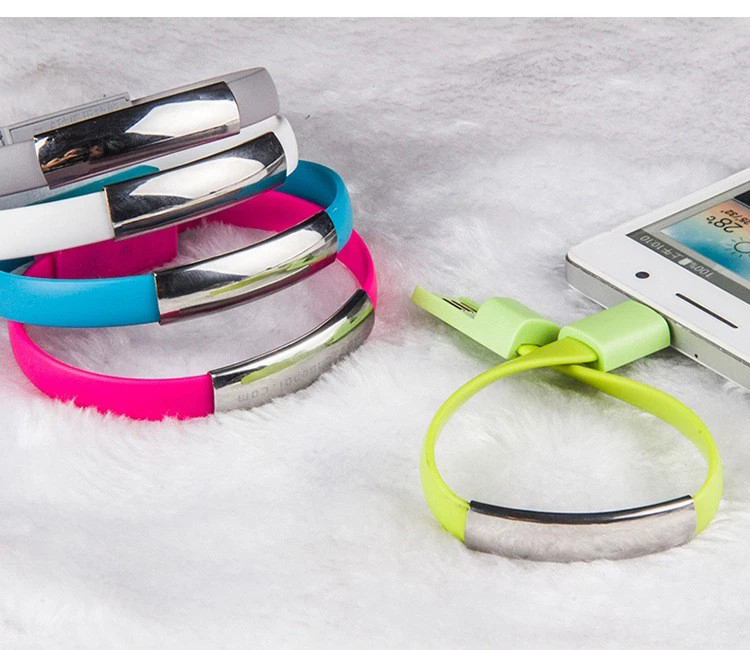 Wristband USB Bracelet Charger Cable