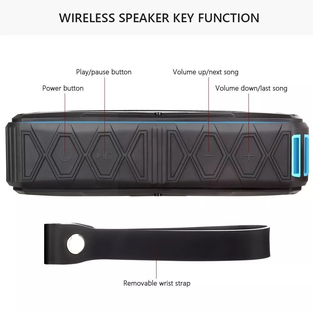 Warterproof Bluetooth speaker for outdoor