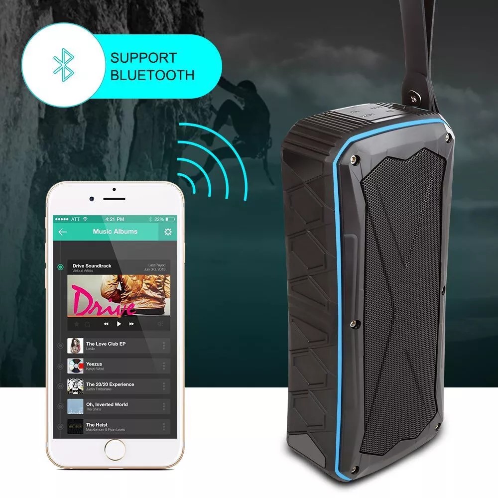 Warterproof Bluetooth speaker for outdoor