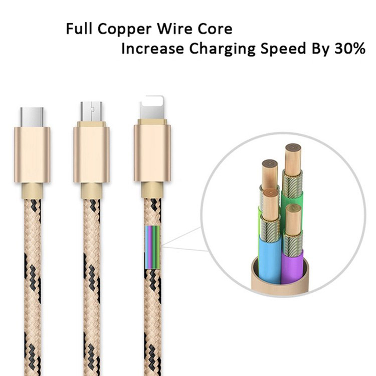 USB   Charge Cable 3 in 1