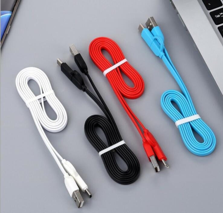 USB  Flat Data Cable 2 in 1 