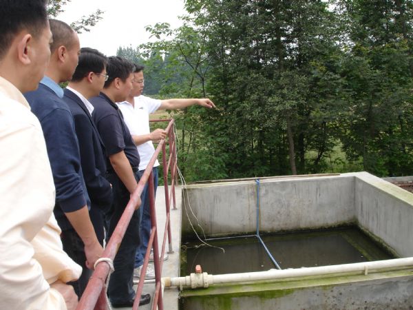 省畜牧食品局领导肯定集团猪场污水处理系统
