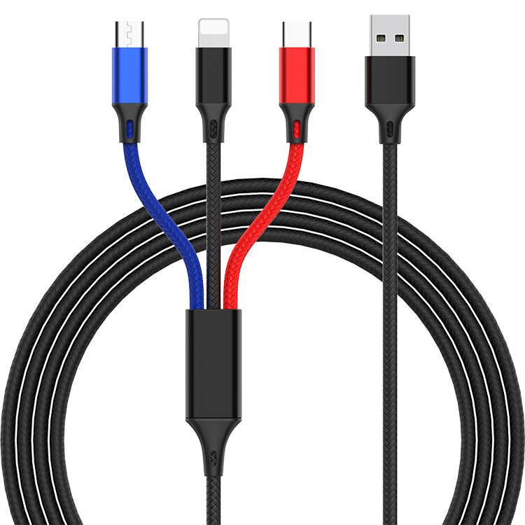 Three-connector cable