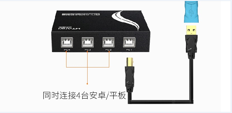 迈拓MT-KM104-U 1控4鼠标键盘4口同步器