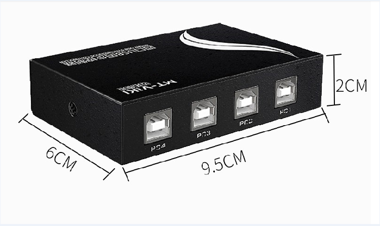 迈拓MT-KM104-U 1控4鼠标键盘4口同步器