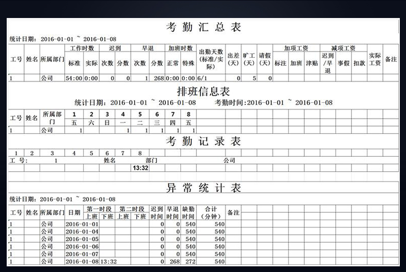 中控智慧X10指纹式密码考勤机