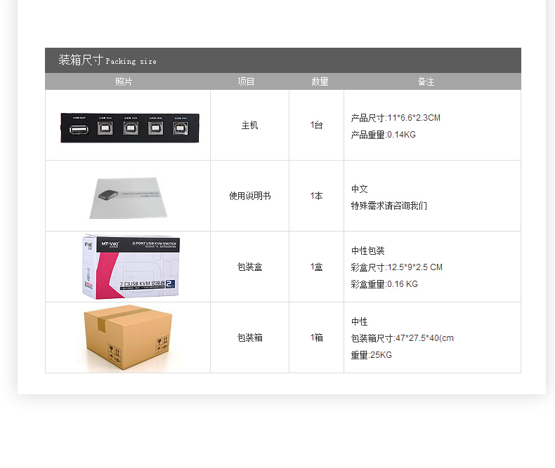 迈拓MT-1A4B-CF  4口打印共享器（手动） USB切换器 4进1出