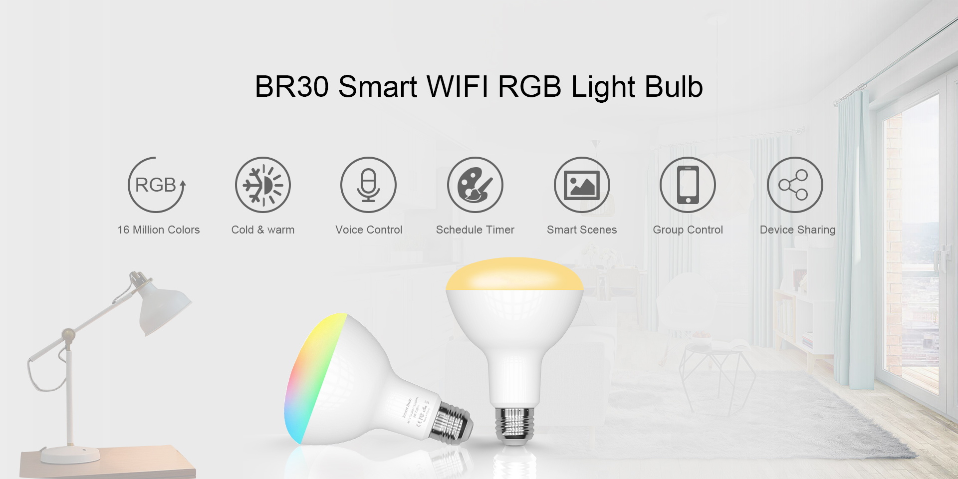 BR30 Smart RBG Light Bulb