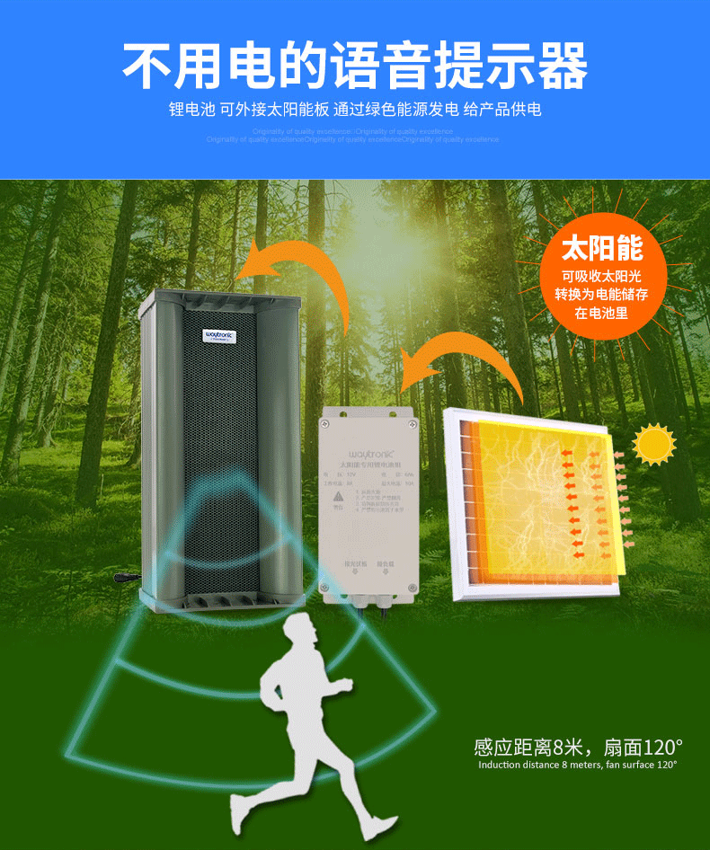  Solar forest fire alarm