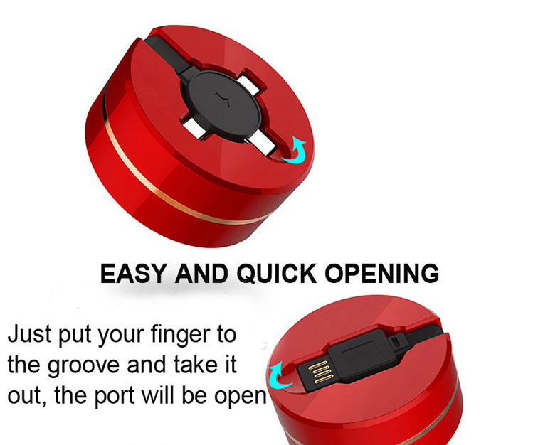 Retractable cable 3 in 1