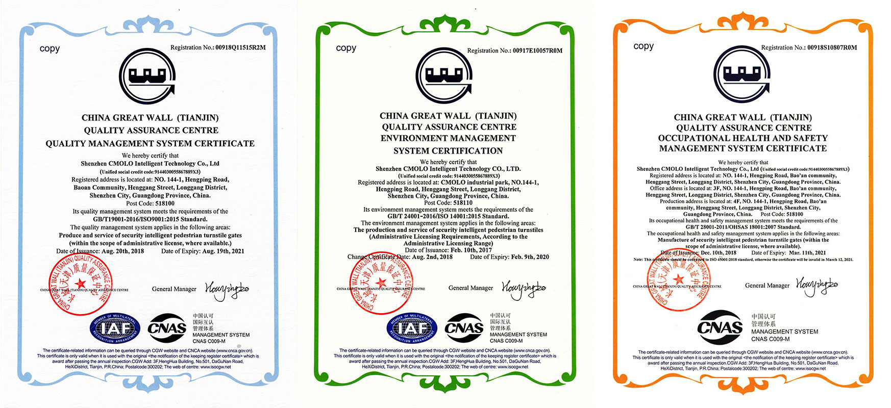 iso 9001:2015 quality management system certification, iso 14001