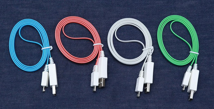 LED lighting data charging cable Micro