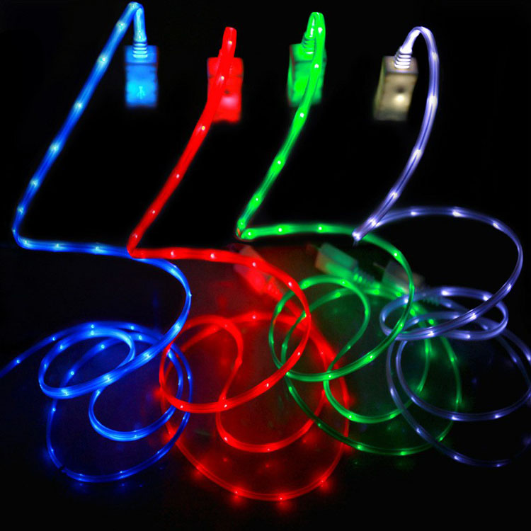 LED lighting data charging cable Micro