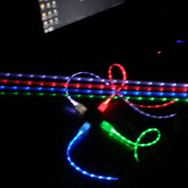 LED lighting data charging cable Micro