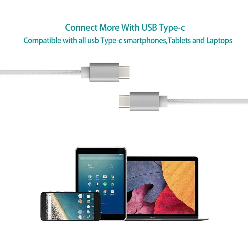 USB typeC cable M/M metal and braid