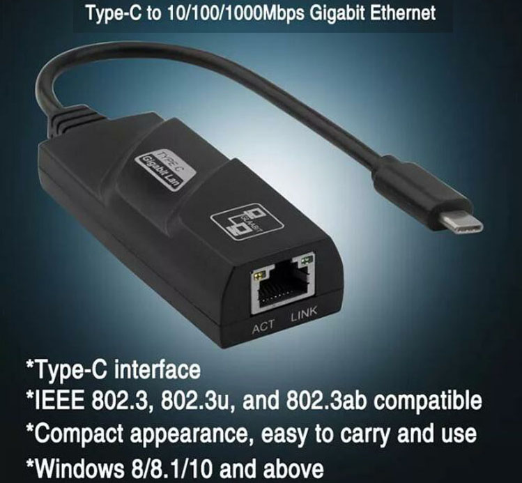 TypeC Gigabit Ethernet Adaptor