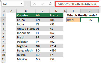 XLOOKUP 函数 XLOOKUP 函数