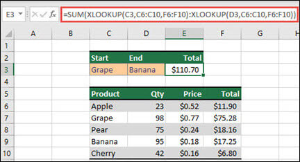 XLOOKUP 函数 XLOOKUP 函数