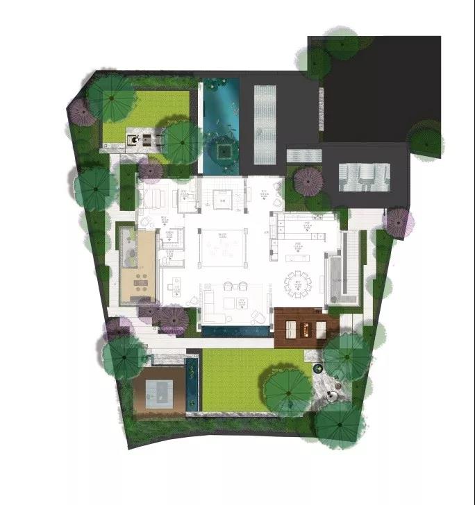 张老板两栋别墅新中式庭院建造手札 张老板两栋别墅新中式庭院建造手札