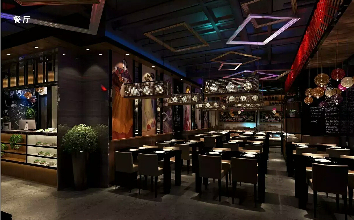 石墨韩国休闲餐厅装修设计 石墨韩国休闲餐厅装修设计