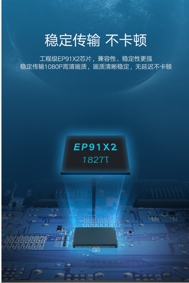 绿联CM202-DVI一进二出分频器-1分2数字高清1080p画面分频器