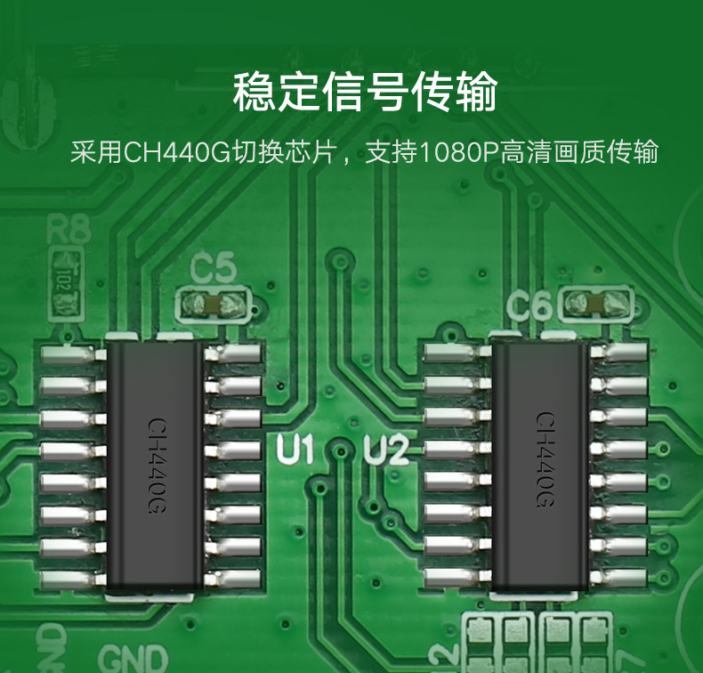 绿联MM126-vga切换器2进1出两台电脑共用显示器