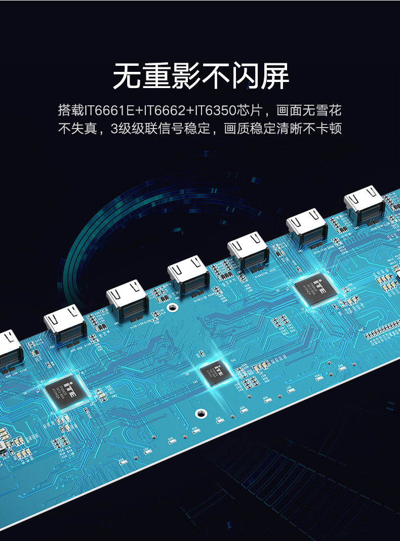 绿联40218-HDMI一进16出分屏器