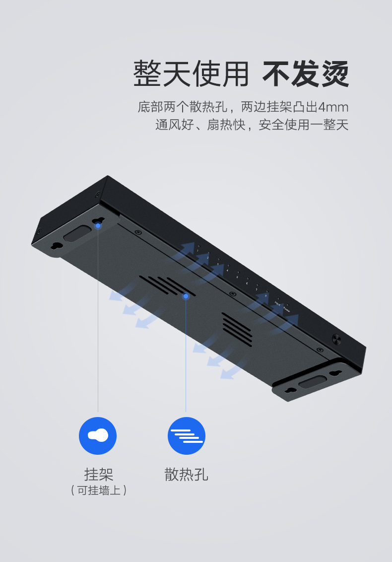 绿联40218-HDMI（8口）分频器一进八出高清4k显示器