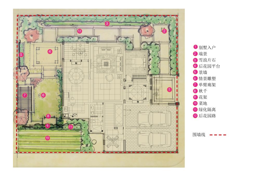 耒阳锦秀山湖王先生独栋别墅花园建造 耒阳锦秀山湖王先生独栋别墅花园建造
