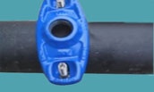 universal saddle with thread outlet