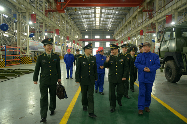 陸軍裝備部首長蒞臨華舟重工檢查指導工作 陸軍裝備部首長蒞臨華舟重工檢查指導工作