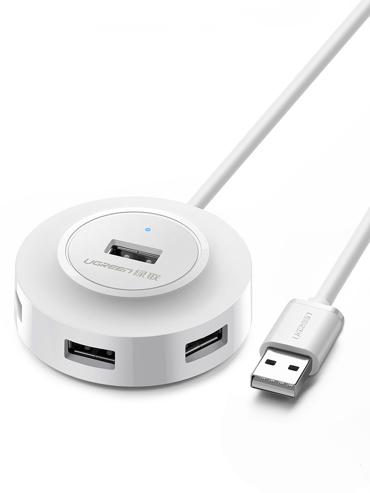 绿联20277-USB2.0 4口分线器 1米黑色