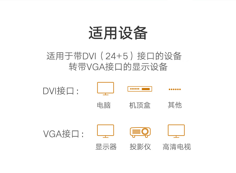 绿联DV102-DVI（24+5）转VGA线   全铜线芯 镀金接头