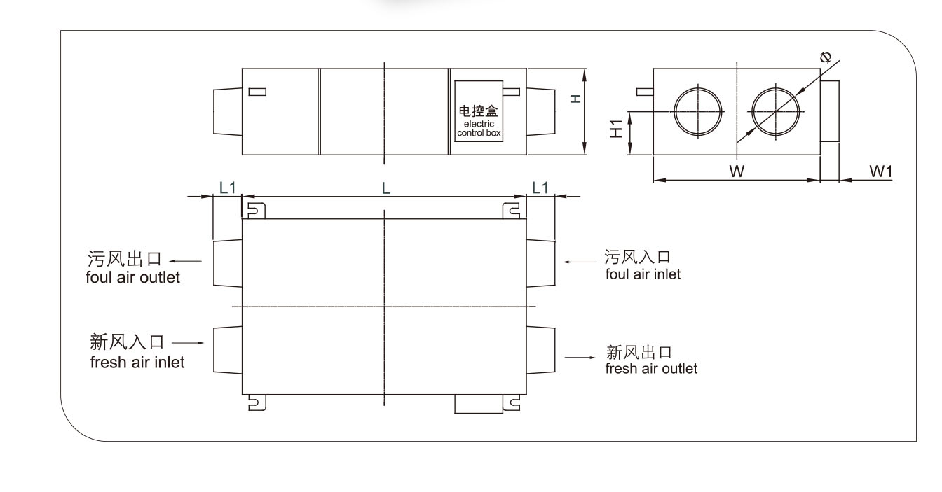 侧检修静音机型