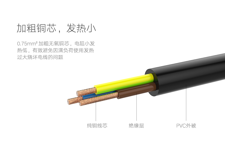 绿联CD133-国标三插电源线 10A 黑色