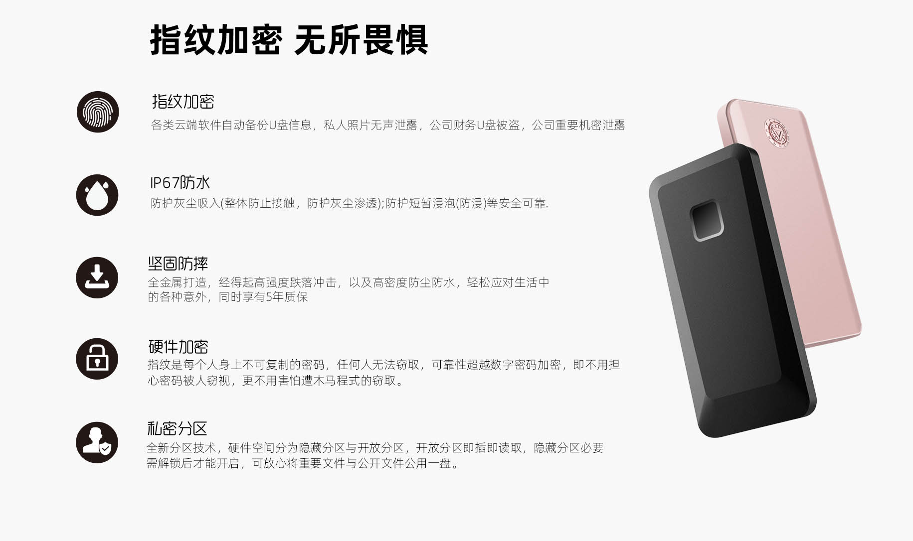 指纹加密移动固态硬盘 指纹加密移动固态硬盘