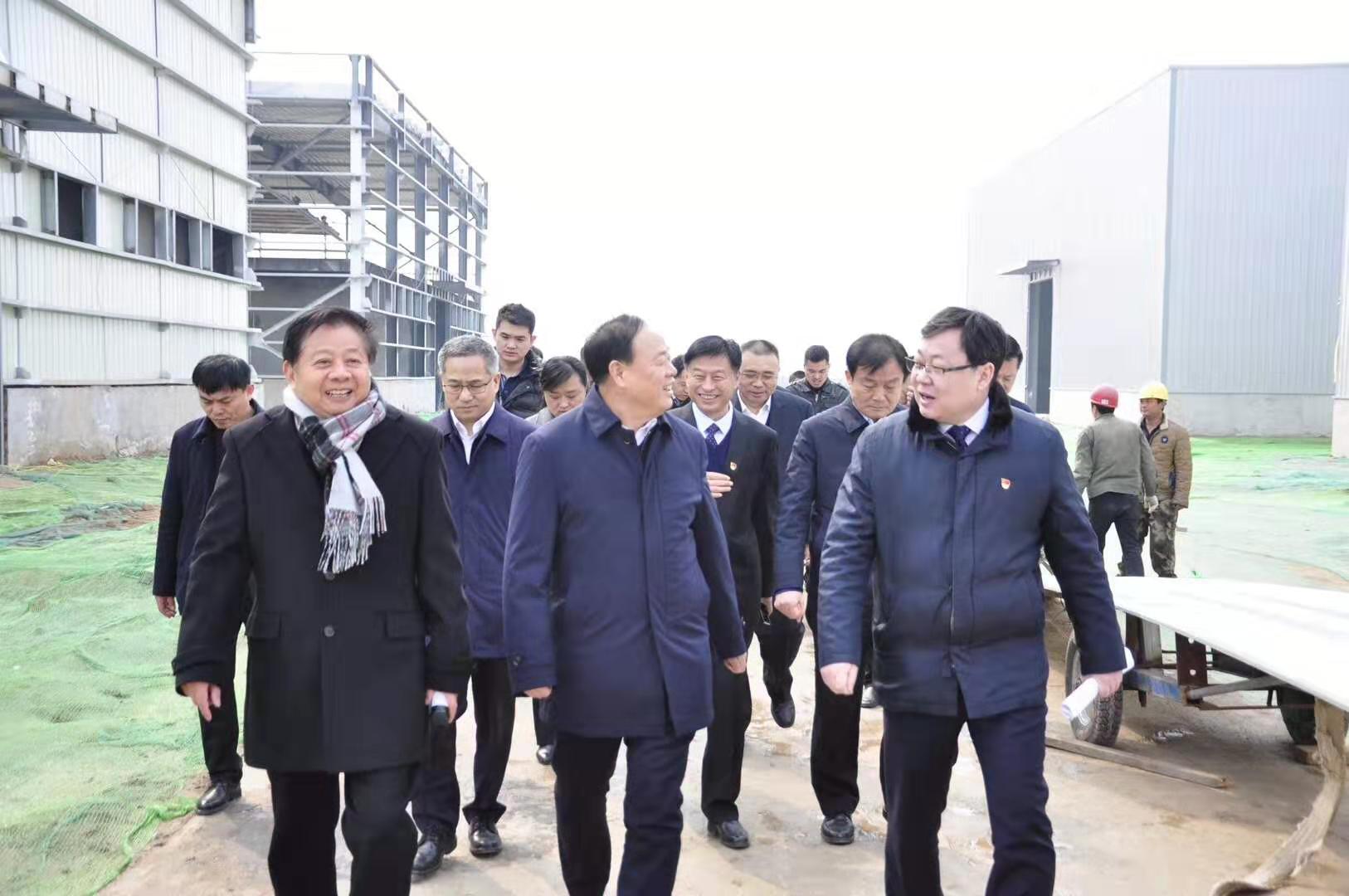 The leaders of Puyang Municipal Committee visited the Changxing Steel Structure Lijiang Project