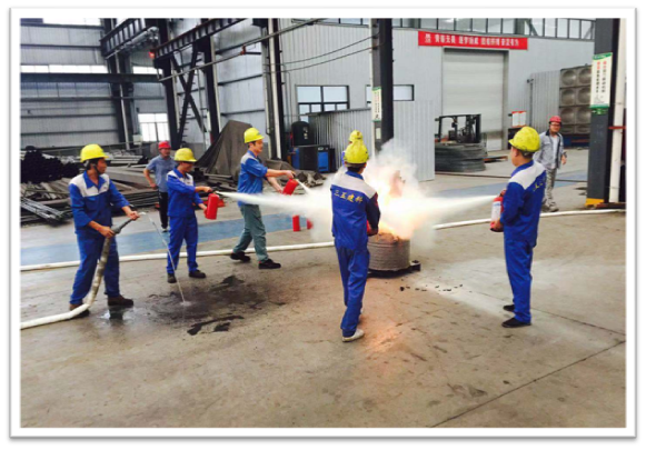 The sanwu Construction Fire Fighting Exercise of Changxing Steel Structure Group was successfully co