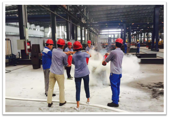 The sanwu Construction Fire Fighting Exercise of Changxing Steel Structure Group was successfully co