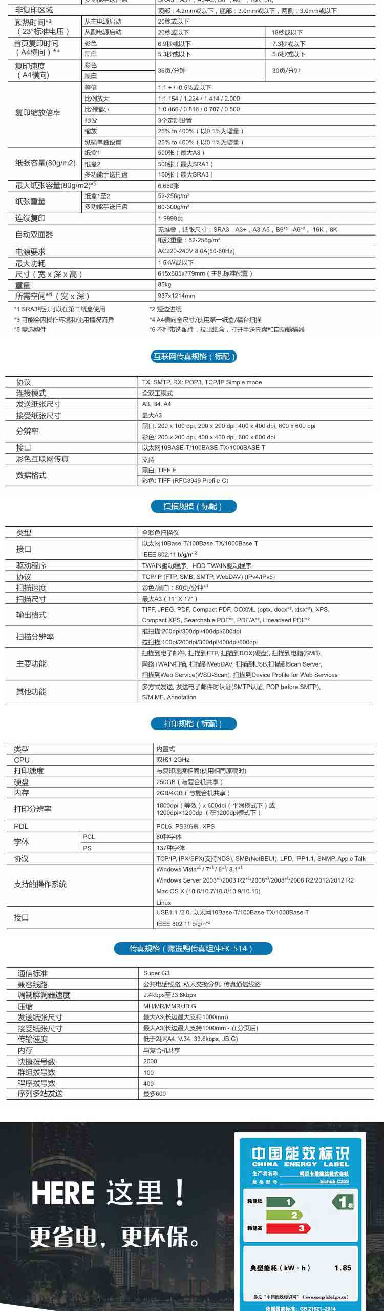 柯尼卡美能达 bizhub C308 A3 彩色数码复合机 全新机 柯尼卡美能达 bizhub C308 A3 彩色数码复合机 全新机