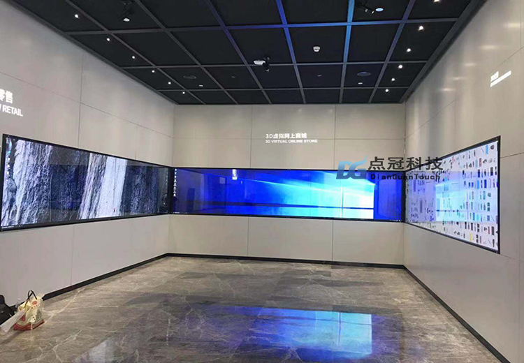液晶拼接红外触摸屏实现多台主机同时使用分屏触摸功能 液晶拼接红外触摸屏实现多台主机同时使用分屏触摸功能