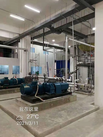 全自动洗衣粉生产线投入运行