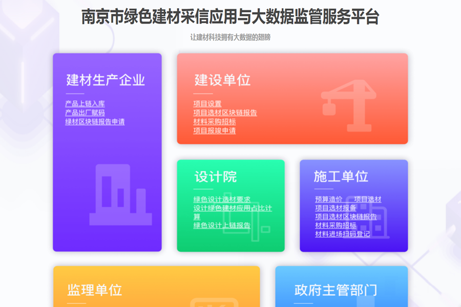 江苏南京·政府采购绿色建材产品信息登记指南