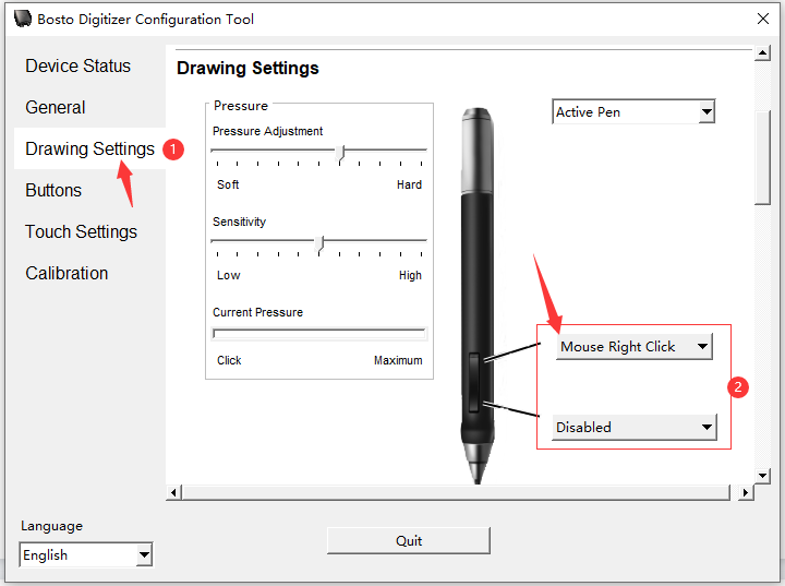 How to customize pen press keys? 