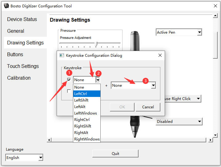 How to customize pen press keys? 