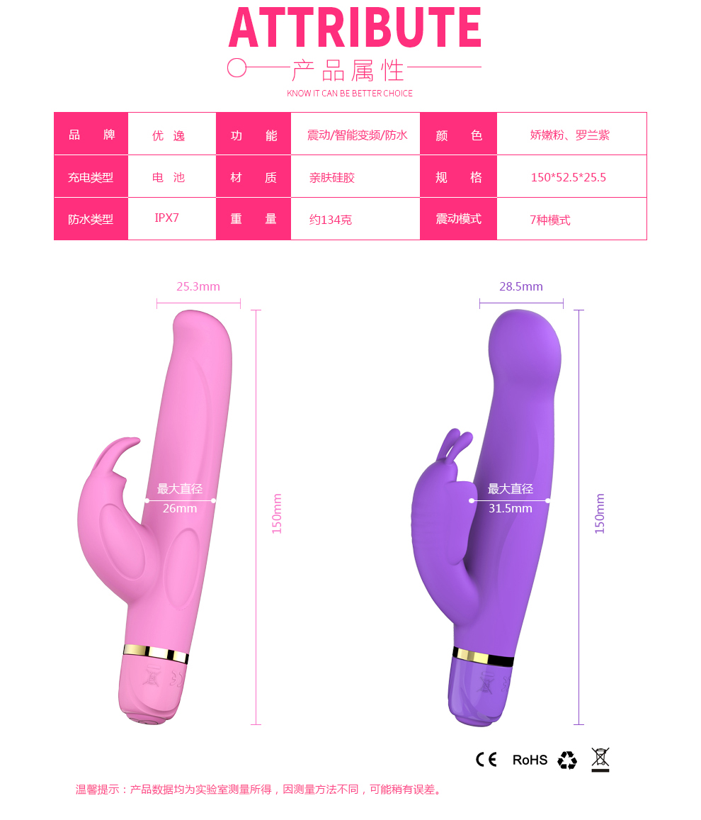 優(yōu)逸（YOUYI）女用自慰器多功能震動(dòng)棒愛蝶