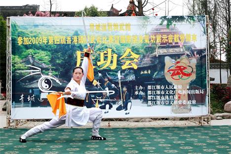 2009年参加第四届香港国际武术比赛归来庆功会.JPG