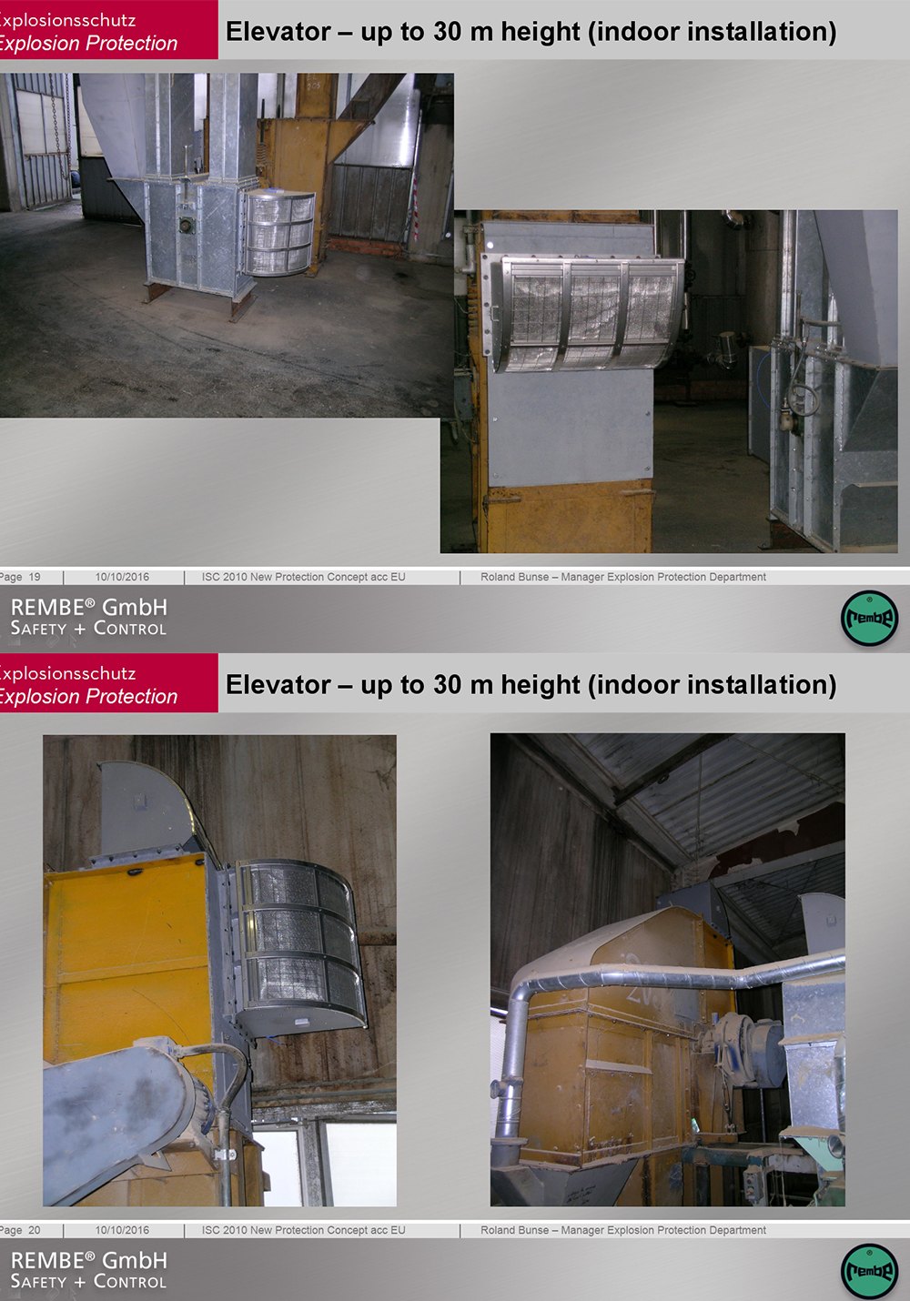 Bucket Elevator Explosion Protection