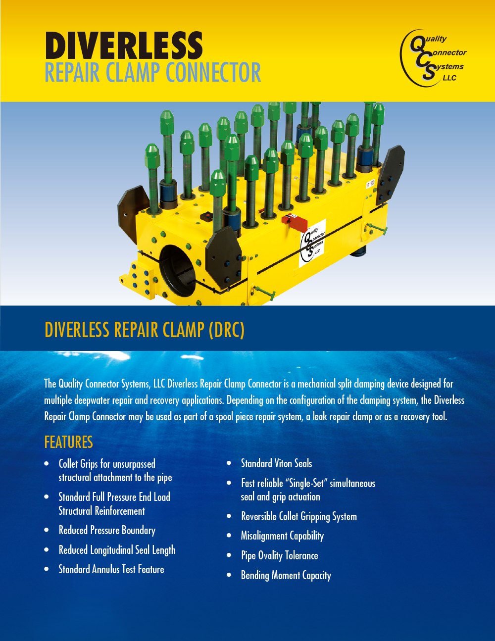 Diverless Repair Clamp