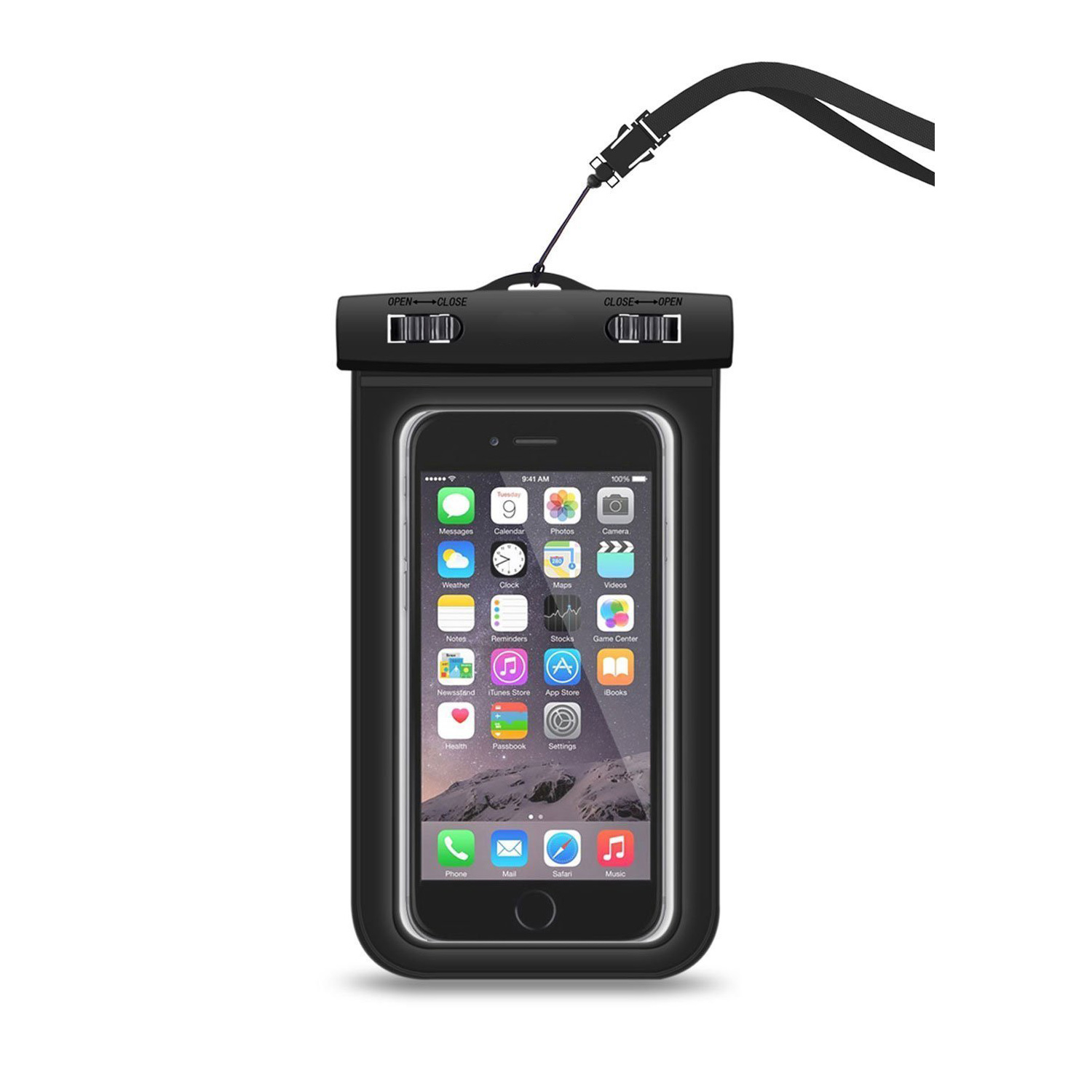 ENJOWI Universal Waterproof Case CellPhone Dry Bag Pouch for Apple iPhone 6 7 Plus